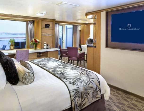Representative Neptune Suite from Holland America’s Westerdam guide